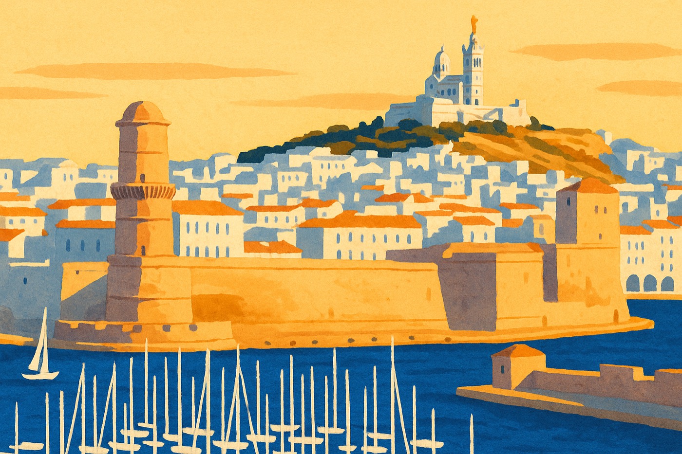 Illustration : vue de Marseille
